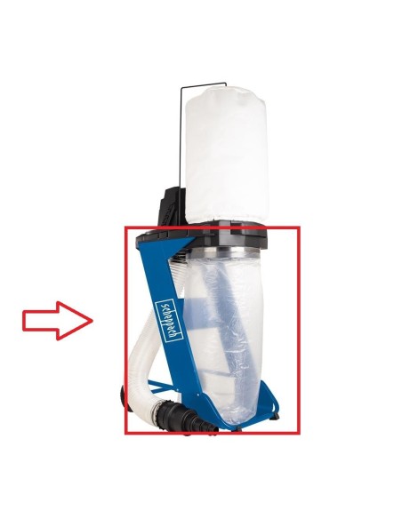 Sacs recepteurs 5 pieces accessoires optionnels pour aspirateur Scheppach dc500
