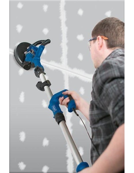 2 - Ponceuse a platre telescopique mur et plafond 710w Scheppach ds920x