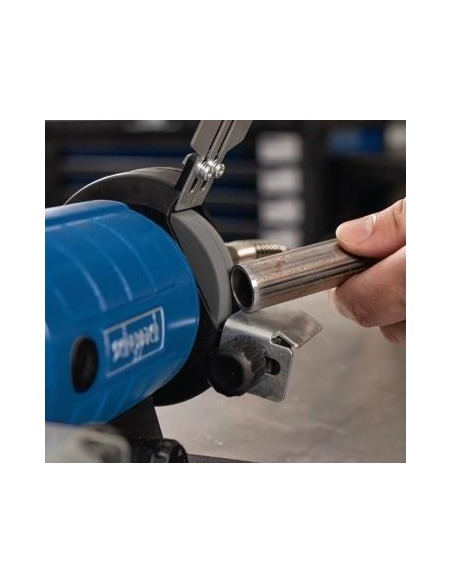 3 - Touret a meules double equipe de mandrin et tuyau flexible Scheppach hg35