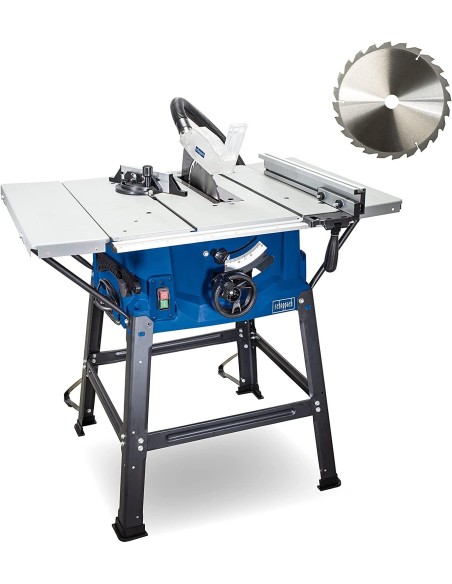 1 - Table scie circulaire lame 250mm 2000w 230v Scheppach hs100s