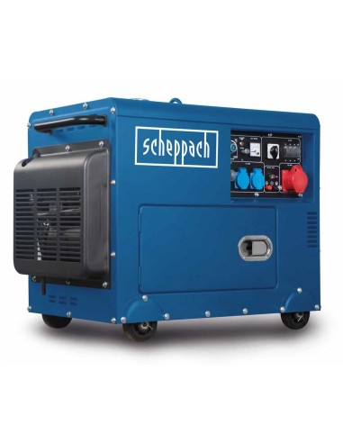 Groupe électrogène generateur diesel&nbsp;5000w 7,7cv Scheppach&nbsp;sg5200d