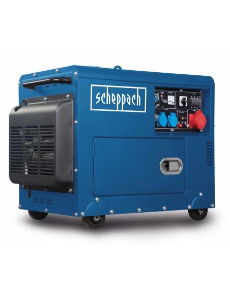 Groupe électrogène generateur diesel&nbsp;5000w 7,7cv Scheppach&nbsp;sg5200d