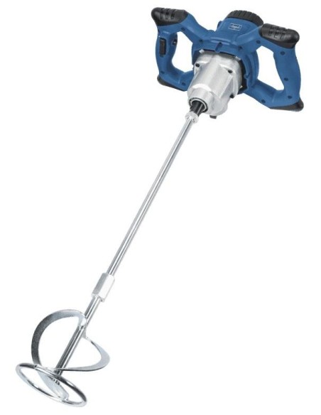 2 - Malaxeur carrelage beton ciment colle platre mélangeur 1400w Scheppach pm1400