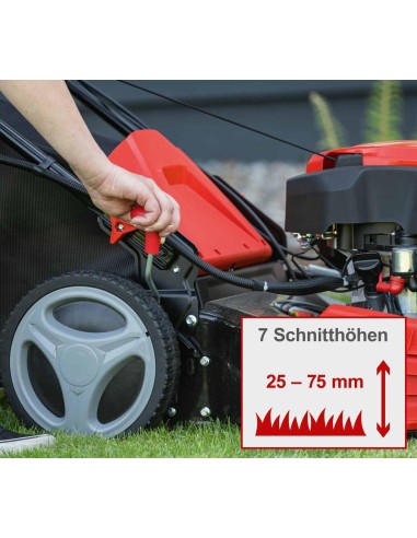 Rasaerba a scoppio semovente avviamento elettrico 225cc 53cm Scheppach ms225-53e