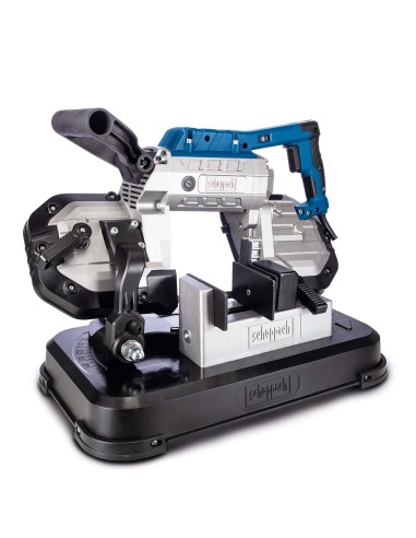 1 - Scie a ruban portable pour metal avec base 1200w Scheppach mbs1200