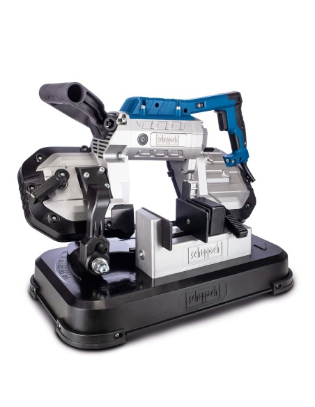 1 - Scie a ruban portable pour metal avec base 1200w Scheppach mbs1200