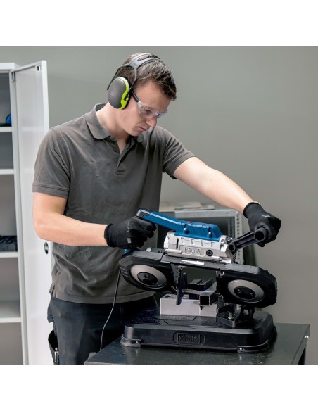 2 - Scie a ruban portable pour metal avec base 1200w Scheppach mbs1200