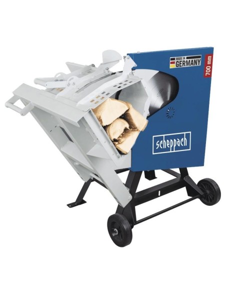 2 - Scie buches pivotant tronconneuse basculant electrique 400V 70cm Scheppach hs720