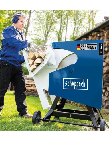 4 - Scie buches pivotant tronconneuse basculant electrique 400V 70cm Scheppach hs720