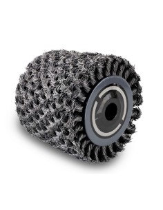 1 - Brosse abrasif en fibre metal 100 x 125 pour surfaceuse Scheppach mrs1300