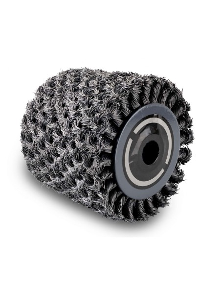 1 - Brosse abrasif en fibre metal 100 x 125 pour surfaceuse Scheppach mrs1300