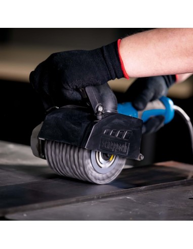 5 - Brosse abrasif en fibre metal 100 x 125 pour surfaceuse Scheppach mrs1300