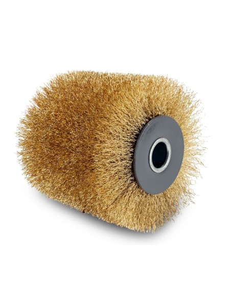 1 - Brosse abrasif en fil laiton 100 x 125 pour surfaceuse Scheppach mrs1300