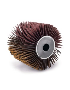 1 - Brosse a lanieres abrasives 100 x 125 pour surfaceuse Scheppach mrs1300