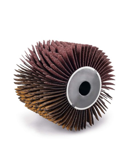 1 - Brosse a lanieres abrasives 100 x 125 pour surfaceuse Scheppach mrs1300