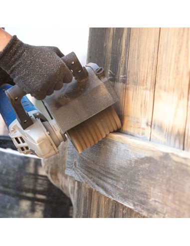 3 - Brosse a lanieres abrasives 100 x 125 pour surfaceuse Scheppach mrs1300