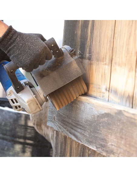 3 - Brosse a lanieres abrasives 100 x 125 pour surfaceuse Scheppach mrs1300