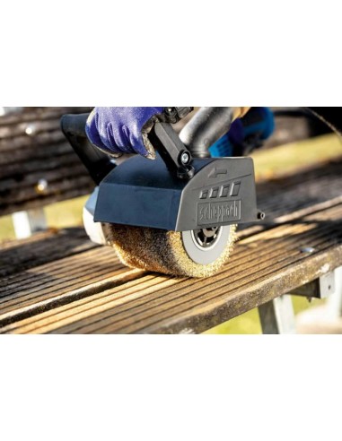 4 - Brosse metallique 100 x 125 pour surfaceuse Scheppach mrs1300