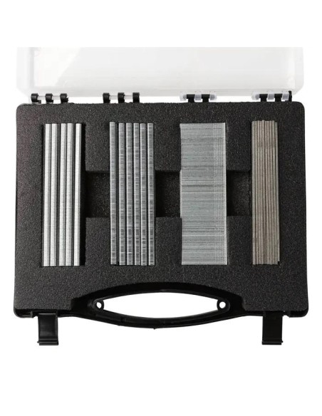 2 - Assortiment d'agrafes et clous Scheppach pour agrafeuse-cloueuse pneumatique