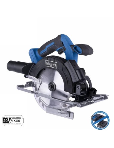 1 - Scie circulaire 20v disque 165mm sans batterie ixes Scheppach c-hcs165-x