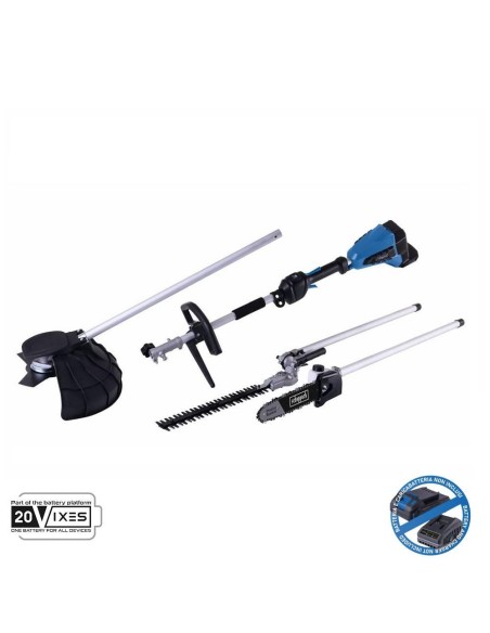 Debroussailleuse brushless 4en1 2x20v sans batterie ixes Scheppach bc-mfh400-x