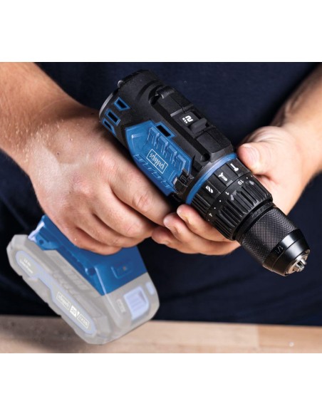 3 - Perceuse a percussion sans balais 20v sans batterie ixes Scheppach bc-cd60-x