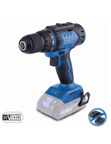 1 - Perceuse visseuse sans balais 20v sans batterie ixes Scheppach bc-dd60-x