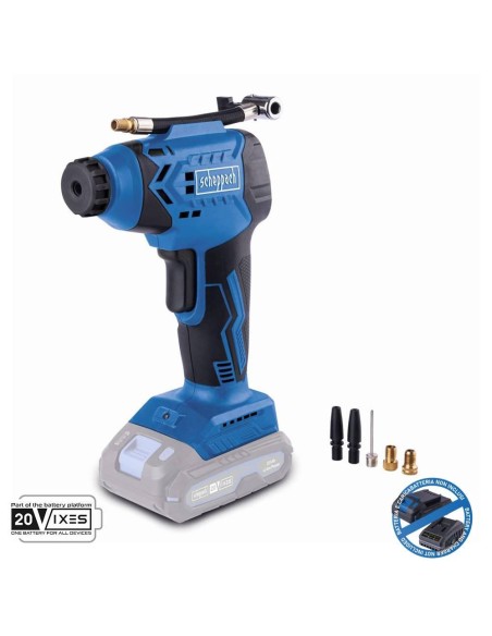 Compresseur portable 20v 7bar sans batterie ixes Scheppach c-ac20-x