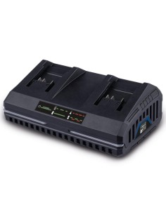Chargeur de batterie double 20v pour 2,0/4,0ah batteries ixes Scheppach sdbc2.4a
