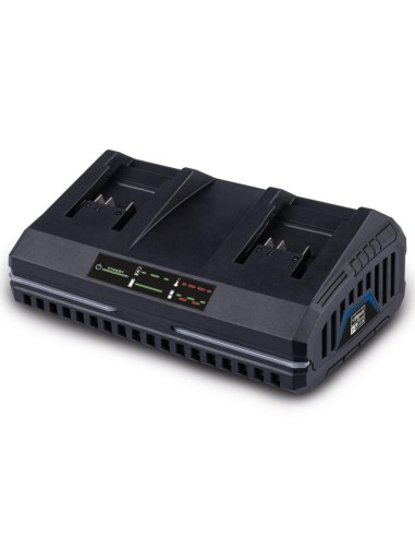Chargeur de batterie double 20v pour 2,0/4,0ah batteries ixes Scheppach sdbc2.4a