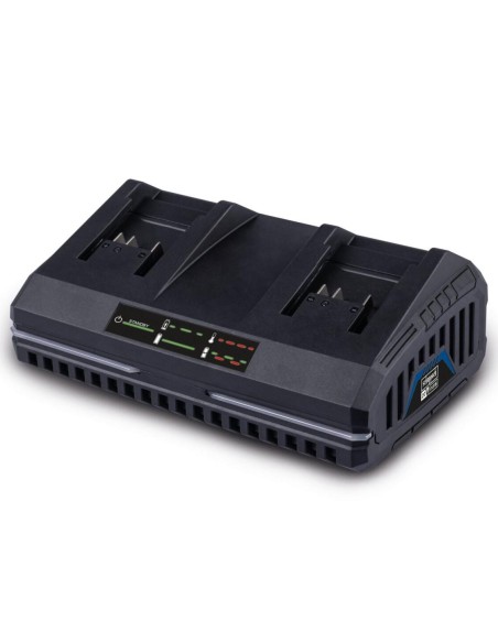 Chargeur de batterie double 20v pour 2,0/4,0ah batteries ixes Scheppach sdbc2.4a