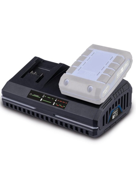Chargeur de batterie double 20v pour 2,0/4,0ah batteries ixes Scheppach sdbc2.4a