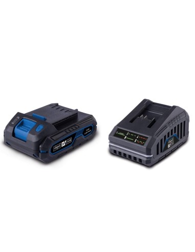 Kit demarrage avec batterie et chargeur 20v 2,0ah serie ixes Scheppach sbsk2.0