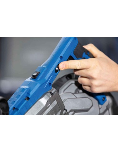 Sega a nastro portatile Scheppach mbs1200xt 1100w per ferro e metallo