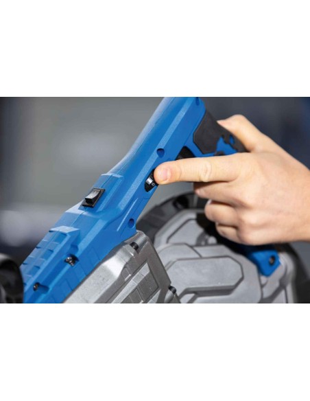 Sega a nastro portatile Scheppach mbs1200xt 1100w per ferro e metallo