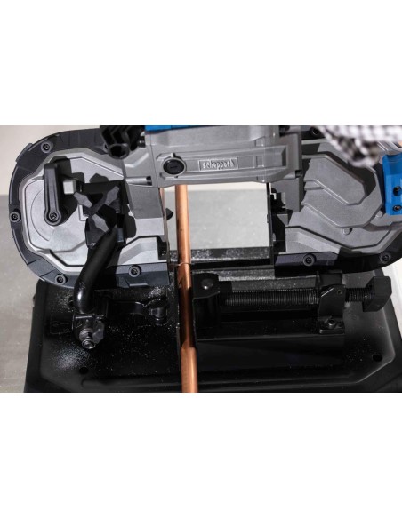 Sega a nastro portatile Scheppach mbs1200xt 1100w per ferro e metallo