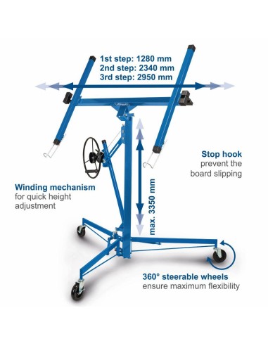 Dispositif de levage de plaques de platre Scheppach tbl400