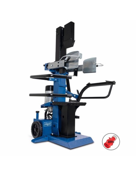 1 - Fendeuse electrique verticale 400 v 3150 w 10 t Scheppach compact 10t