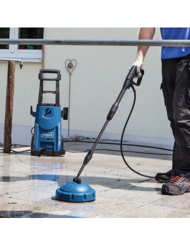 2 - Nettoyeur haute pression a eau froide 180 bar 480 l/h 2400 w Scheppach hce2600