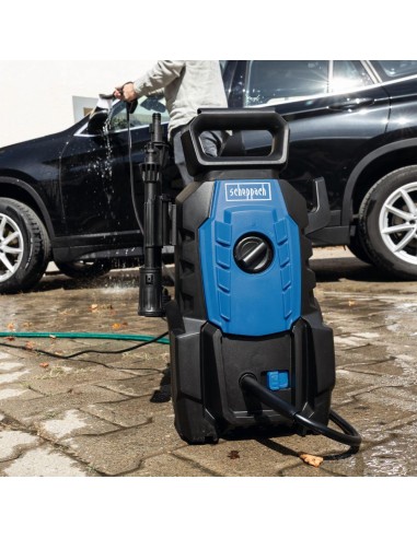 3 - Nettoyeur haute pression a eau froide 110 bar 390 l/h 1400 w Scheppach hpc1400