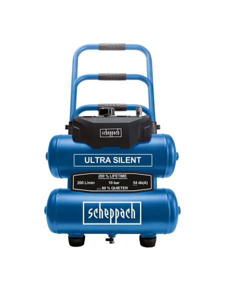 2 - Compresseur d'air super silencieux 20 lt 10 bar Scheppach hc20si-twin