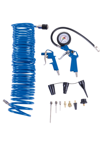 Kit 14 pcs accessoires compresseur avec tuyau 10 mt Scheppach