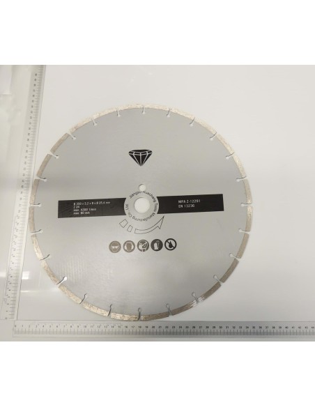 Disque diamante segmente 350 x 25,4 mm pour Scheppach hsm3500