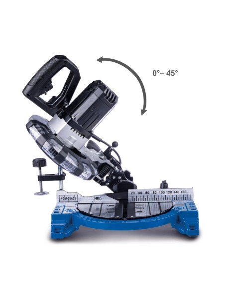 Troncatrice legno 1500W sega circolare 210mm Scheppach hm210l