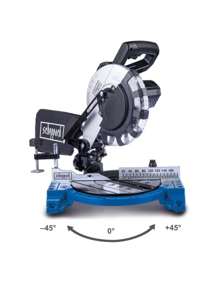 Troncatrice legno 1500W sega circolare 210mm Scheppach hm210l