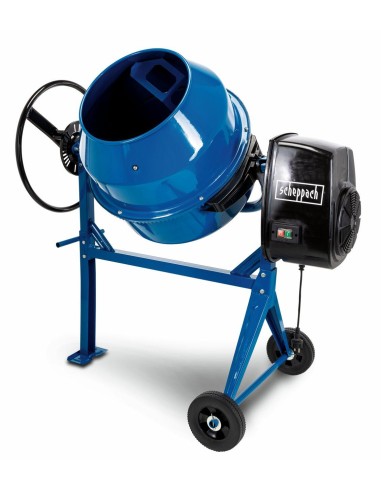 Betoniera elettrica miscelatore cemento 125 lt 550w Scheppach mix125
