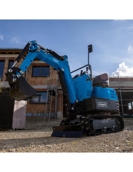 Mini escavatore 306cc compatto largo 690mm 5q Scheppach exc815