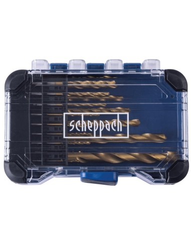 1 - Coffret de 15 forets helicoidaux hss Scheppach hss15