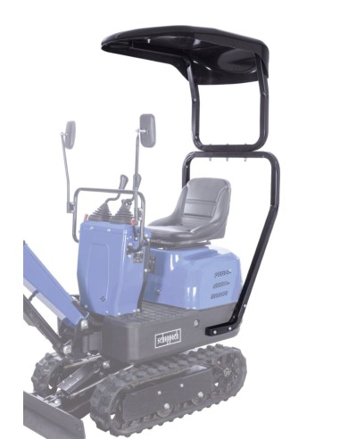 2 - Toit de protection contre les intemperies pour mini-pelle exc815 Scheppach