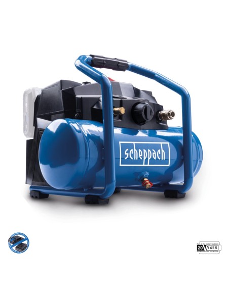1 - Compresseur a air 6L 2x20V 8 bar sans batteries IXES Scheppach C-ACT160/6-X